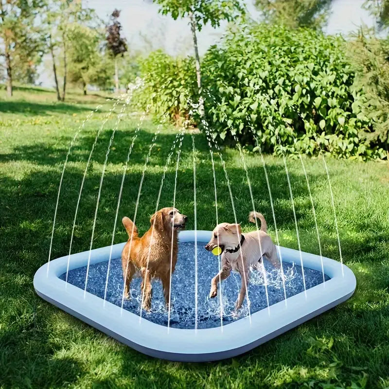 Grande Piscine Pliable pour Chien – Bac de Jeu Circulaire Antidérapant en PP Durable