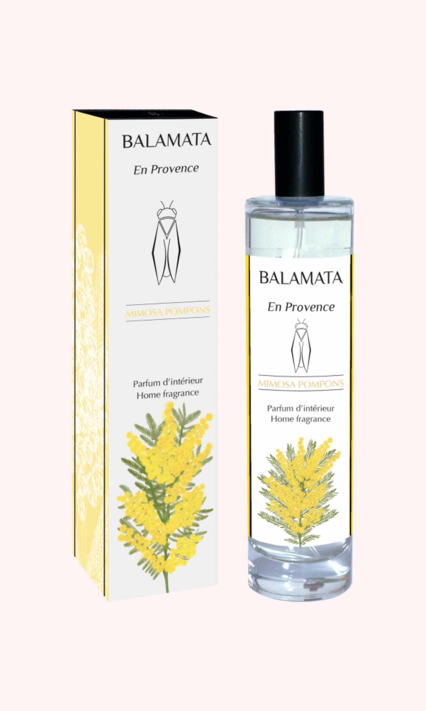 Mimosa Pompons home fragrance Spray - 100 ml - Balamata