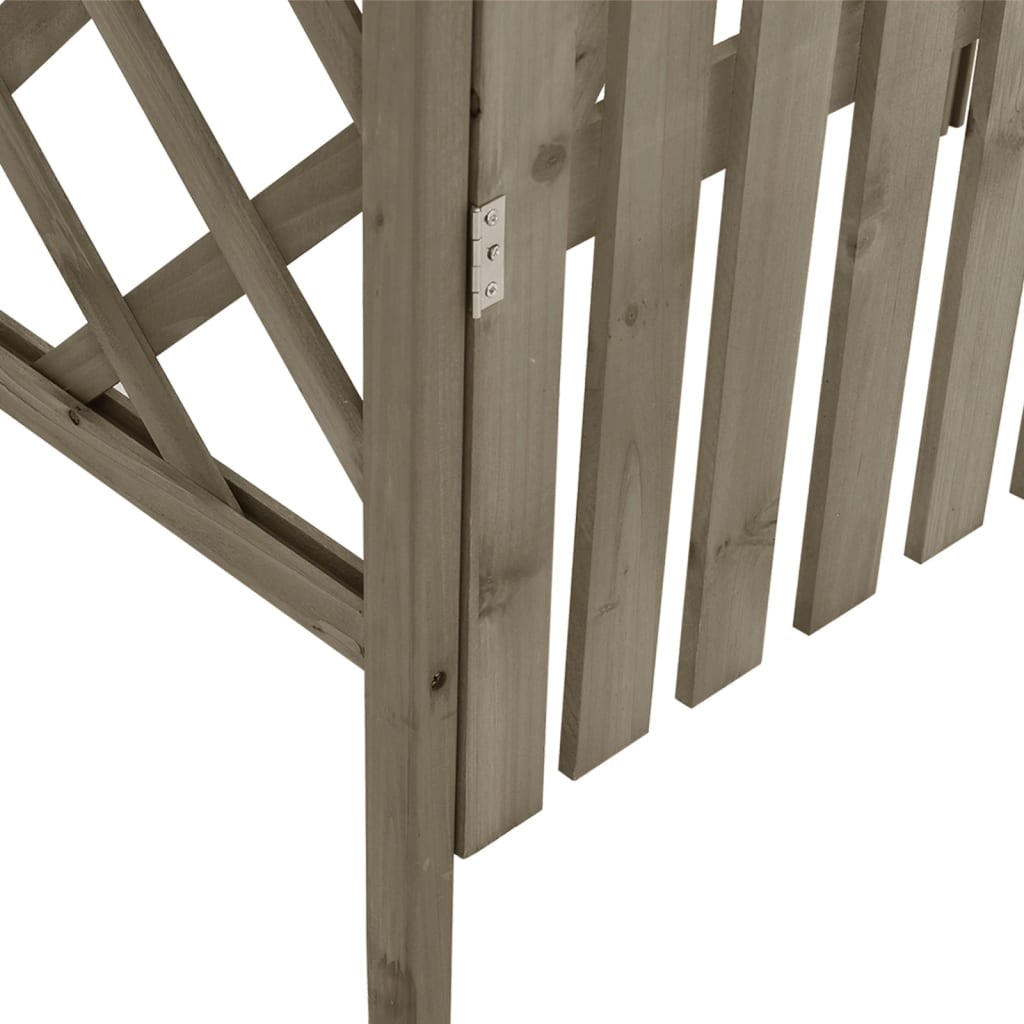 Pergola d'Entrée avec Portail – Élégance Naturelle en Bois Massif