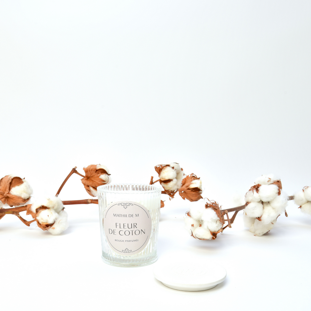 Bougie Parfumée 'Fleur de Coton' de Mathilde M. - 145g