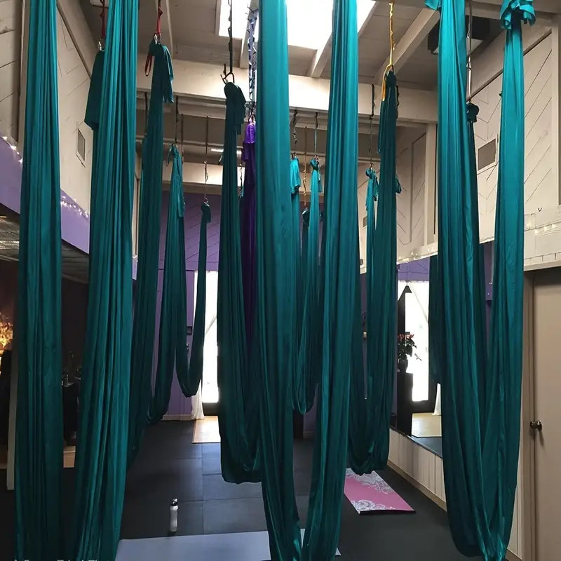 Hamac de Yoga Aérien 5 m – Balançoire Suspendue avec Boucles & Chaîne