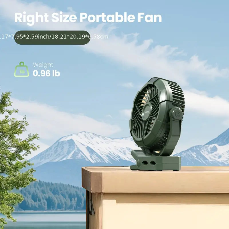 Ventilateur de Camping Portable avec Lanterne LED