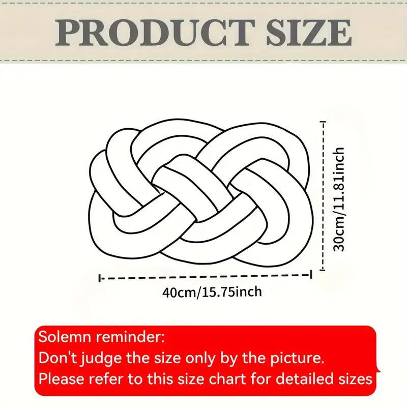 Coussin Décoratif à Nœuds - Élégant et Chic pour Sublimer Votre Intérieur