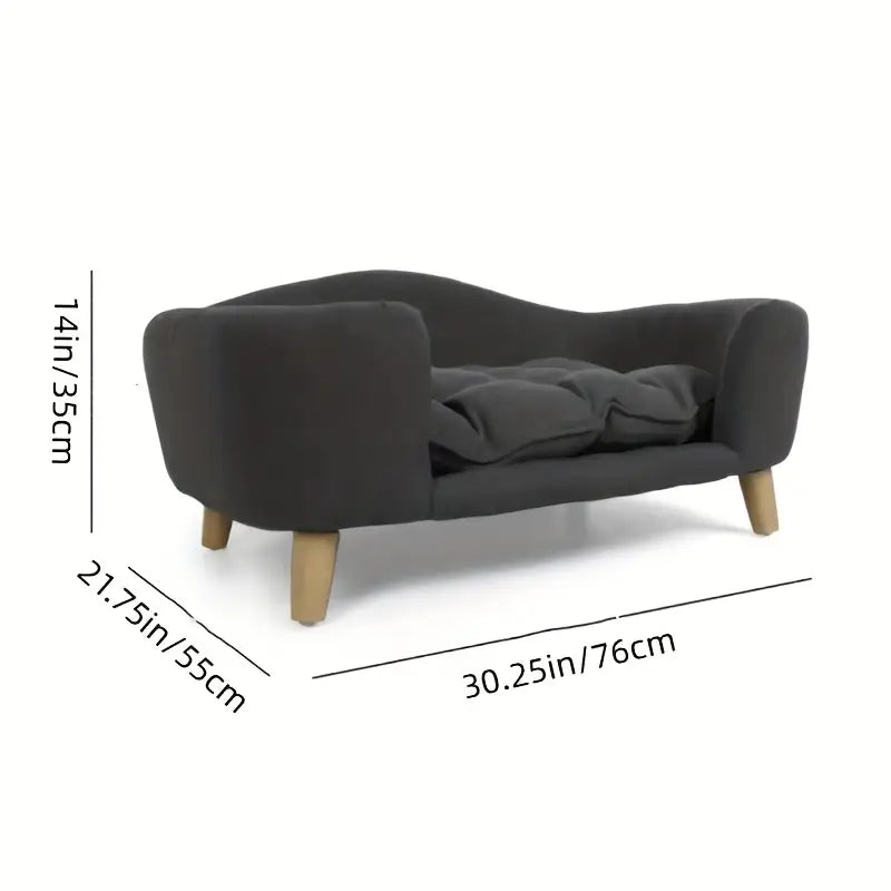 Lit pour Chien en Lin de Luxe – Confort Élégant pour Petits et Moyens Chiens