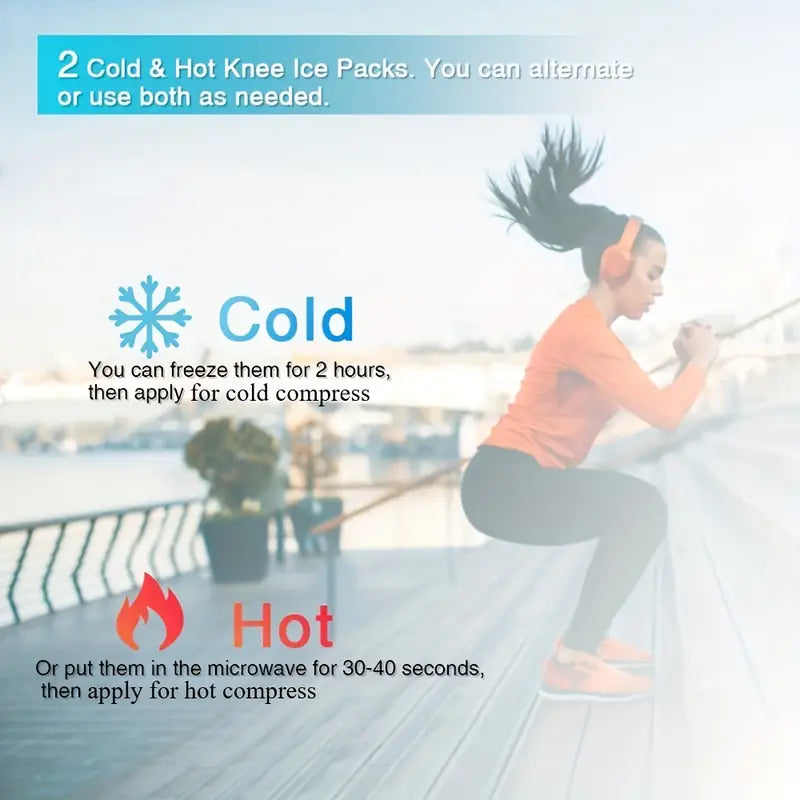 Bandeau de Glace pour Genou – Thérapie Chaud/Froid Réutilisable