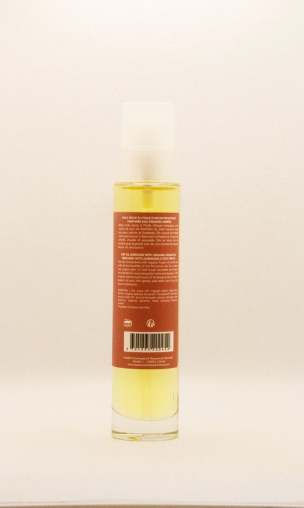 Organic argan dry oil for hair, body and face 100 ml - Savonnerie Du Pilon Du Roy