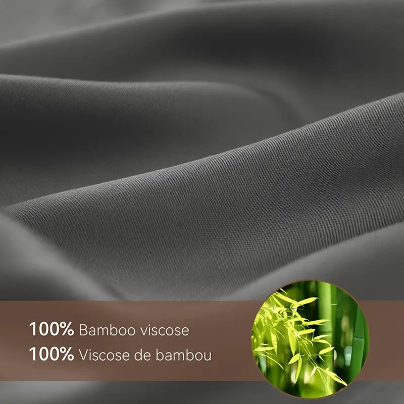 Ensemble de Literie Luxe en 100% Fibre de Bambou – Douceur & Confort Naturel (3 ou 4 pièces)
