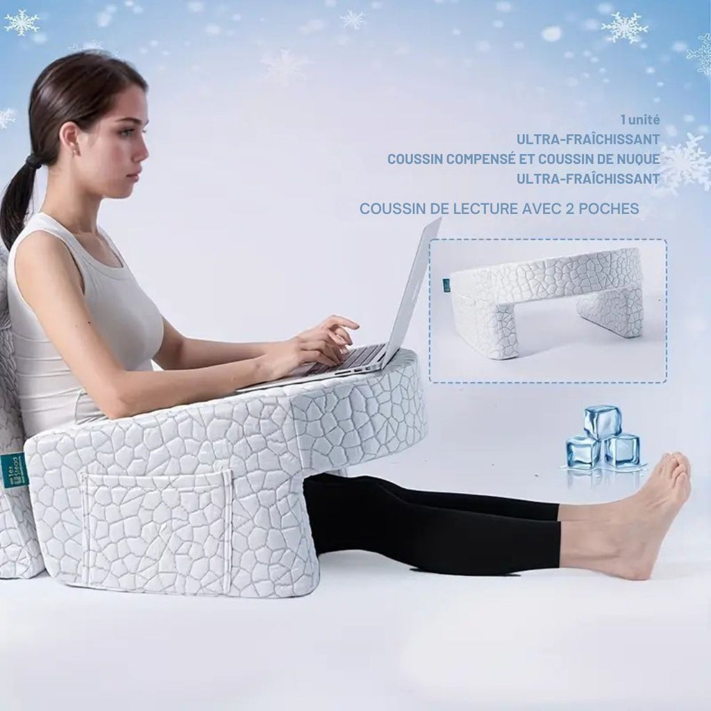 Extra großes Lesekissen mit Armlehnen – Ergonomische Unterstützung