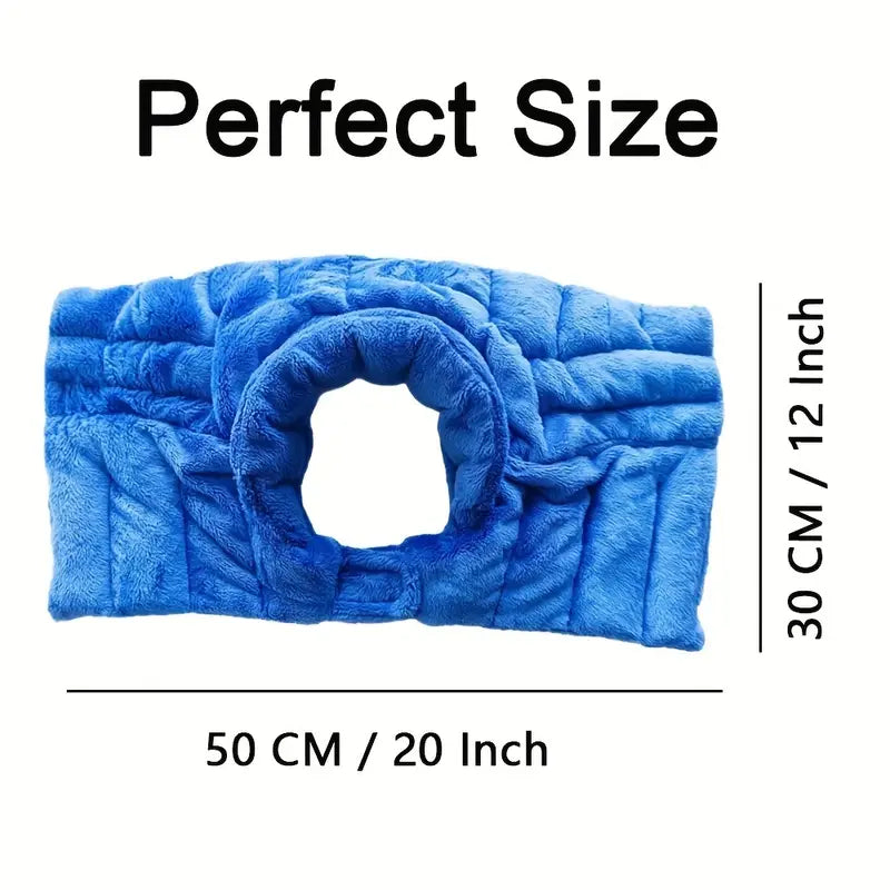 Coussin chauffant au micro-ondes pour cou et épaules – Bleu ou gris