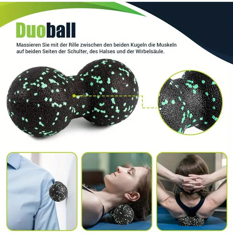 Ensemble de 4 Rouleaux de Yoga en Mousse – Soulagement Musculaire