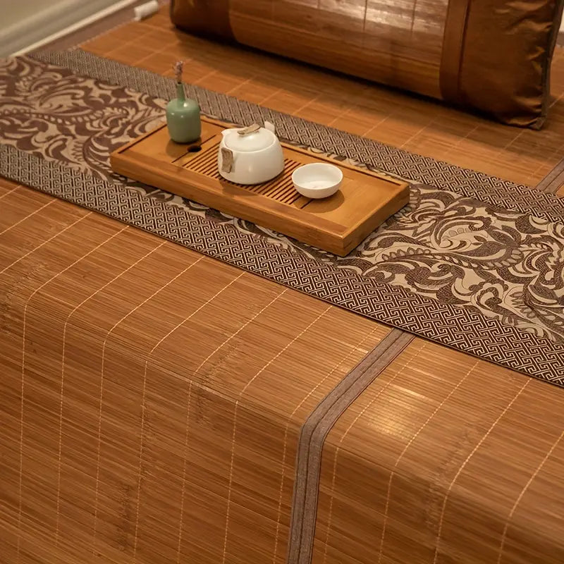 Tapis de Refroidissement Réversible en Bambou – Literie d'Été Pliable et Douce