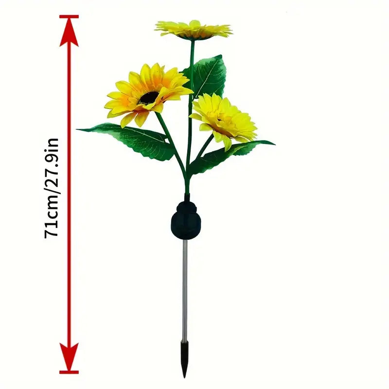Sonnenblumenförmige LED-Solarleuchte