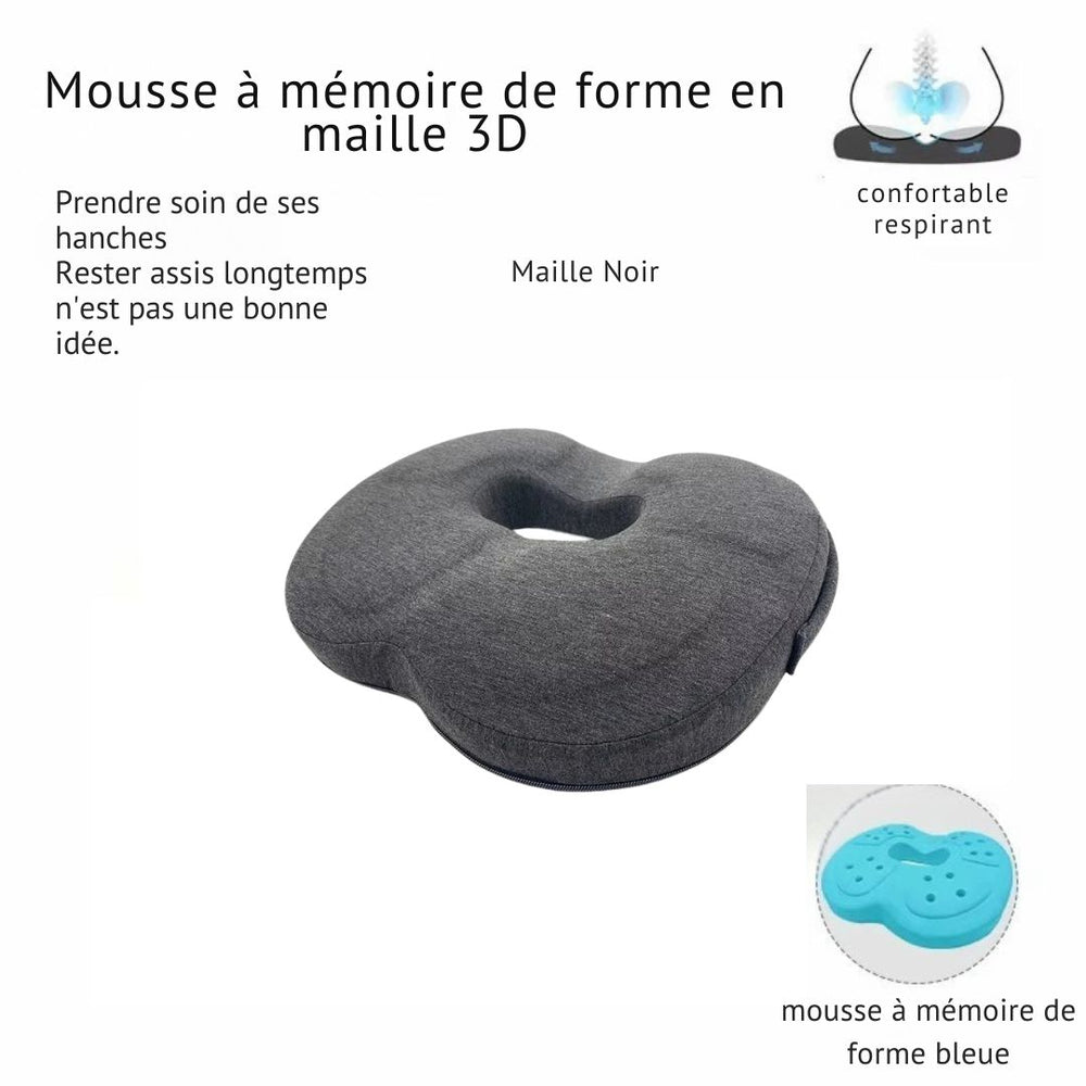 Coussin ergonomique 3D en mousse à mémoire de forme
