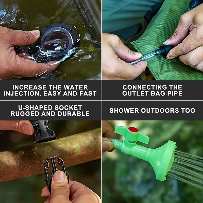 Sac de Douche Solaire Chauffé –  Même au Cœur de la Nature