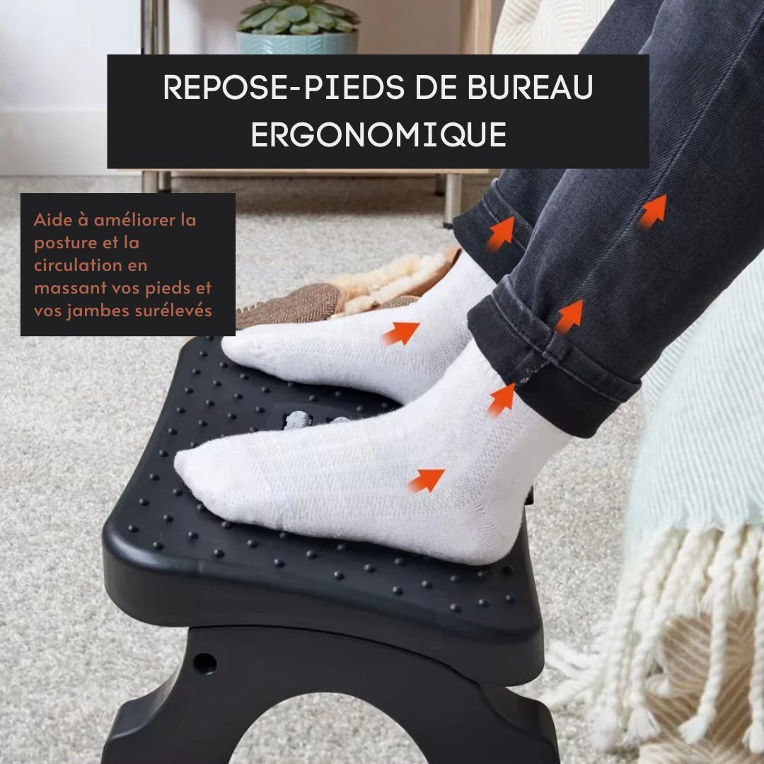 Repose-Pieds Ergonomique - Soulagement et Performance au Quotidien