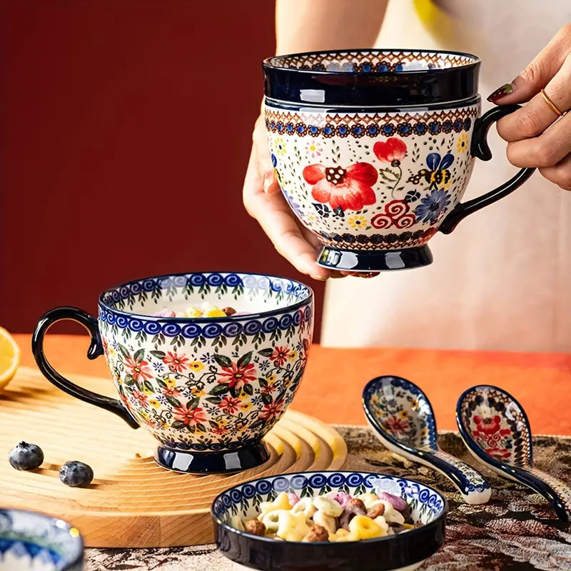 Mug Petit-Déjeuner Bohémien en Céramique