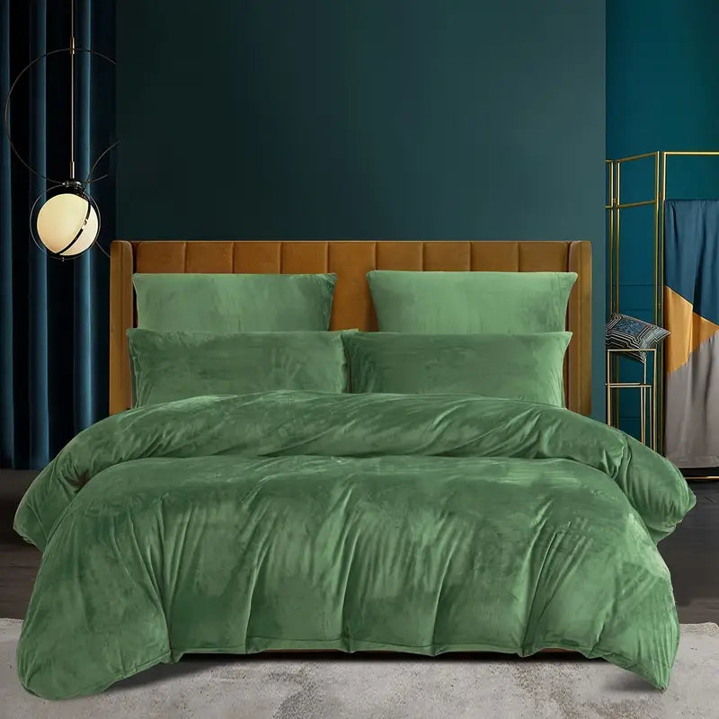 Ensemble de Literie en Peluche Luofanfei