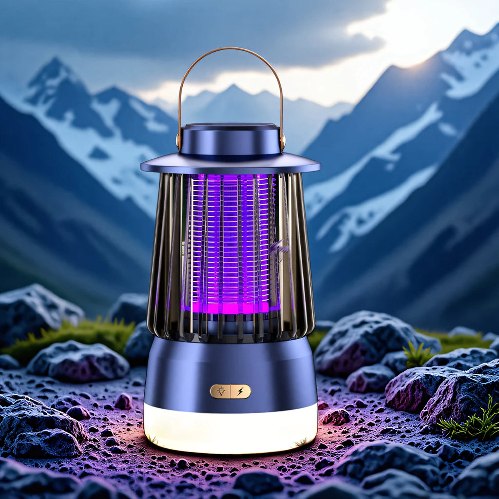 Lampe Anti-Moustiques Électrique USB – Piège Silencieux à Lumière UV pour Intérieur & Extérieur