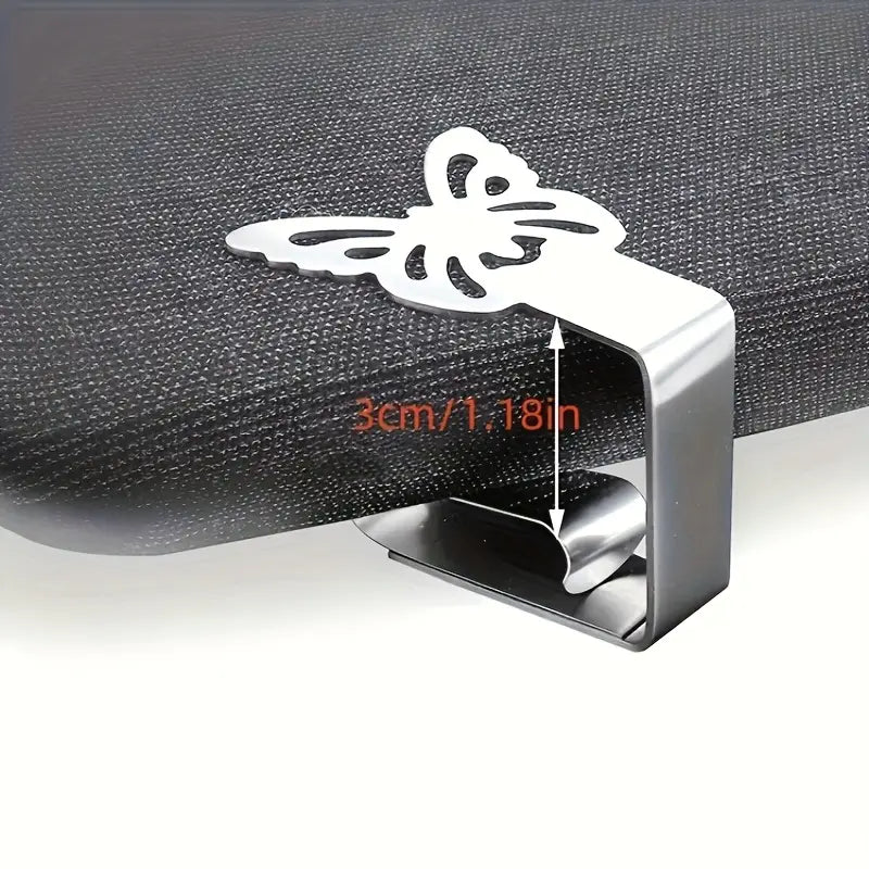 Lot de 4 Pinces en Acier Inoxydable – Design Couverts