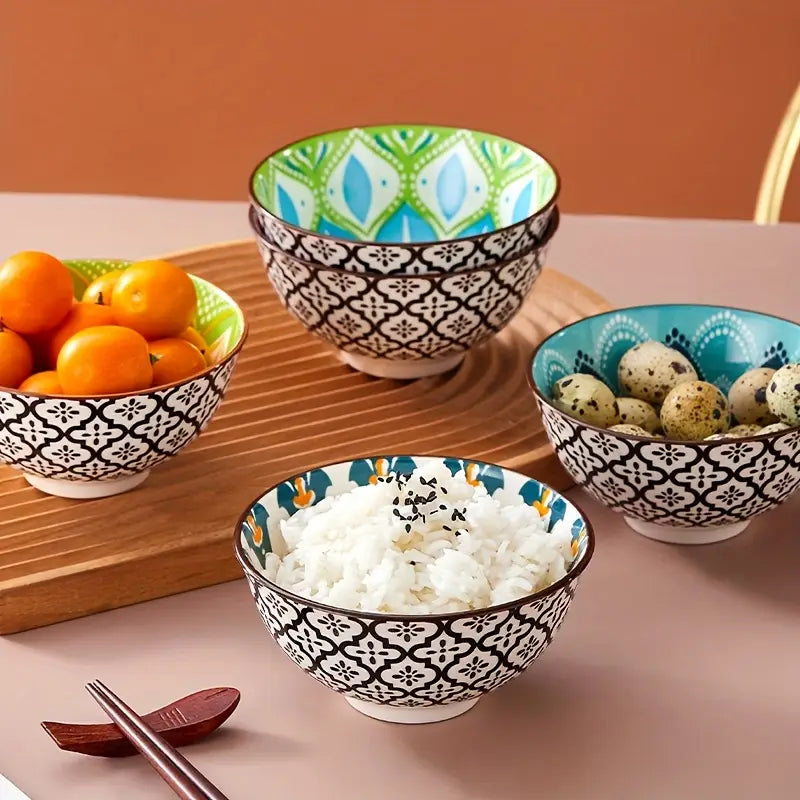 Lot de 6 Bols Bohèmes en Céramique – Design Élégant & Multifonctionnel