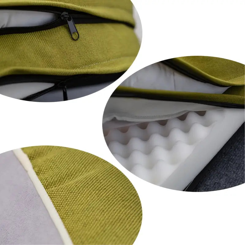 Lit Orthopédique Ovale pour Chien – Mousse à Mémoire de Forme