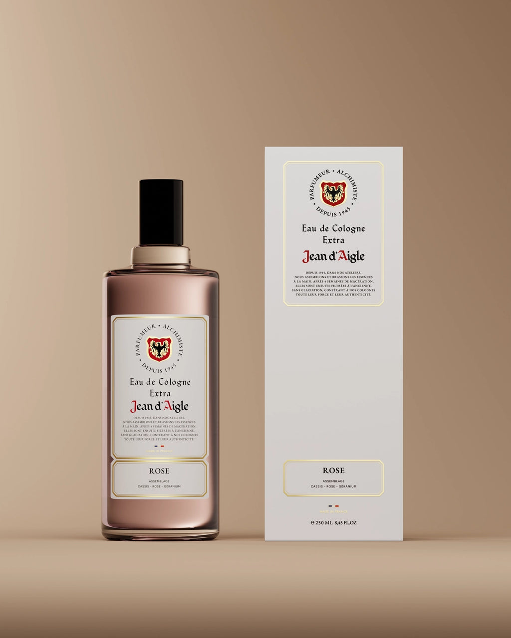 Eau de cologne ROSE – L’Intemporelle Élégance d’un Jardin Fleuri - Jean d'Aigle