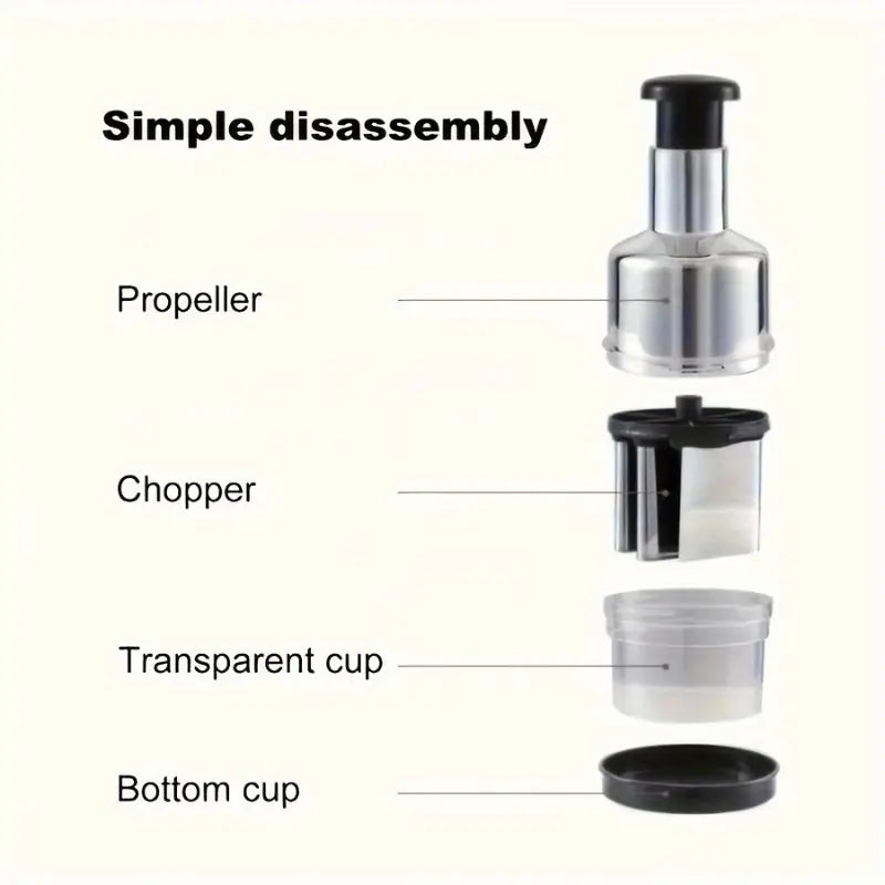 Presse-Ail Manuel & Hachoir Alimentaire en Acier Inoxydable