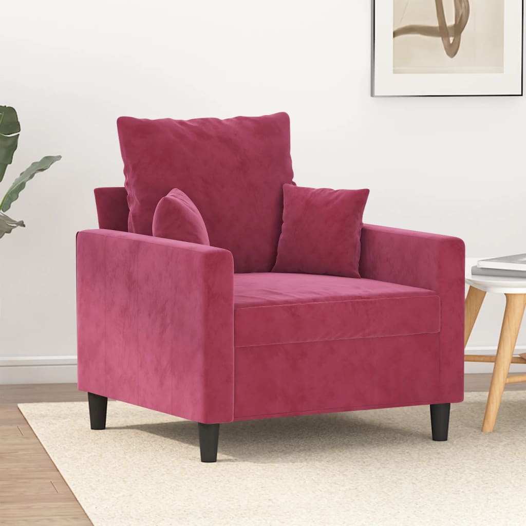 Canapé en velours – Disponible de 60 à 180 cm