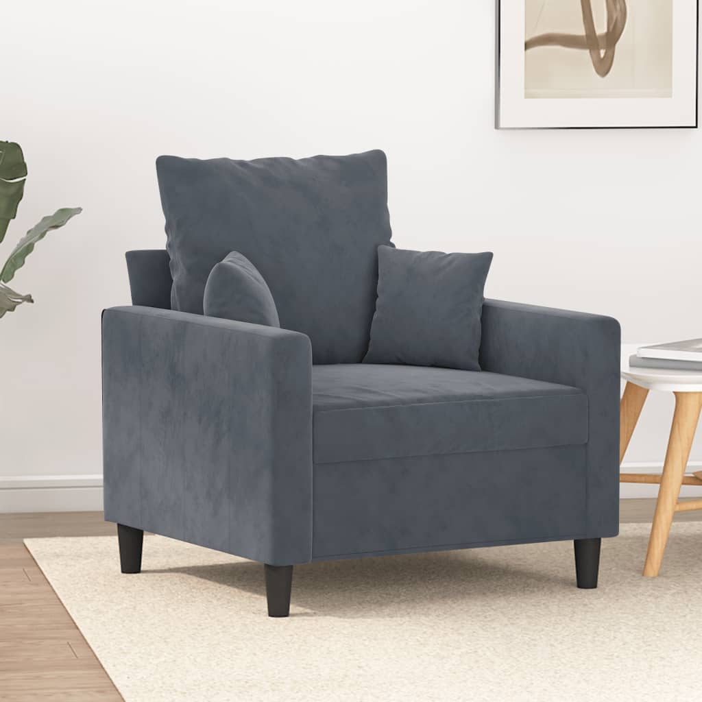Canapé en velours – Disponible de 60 à 180 cm