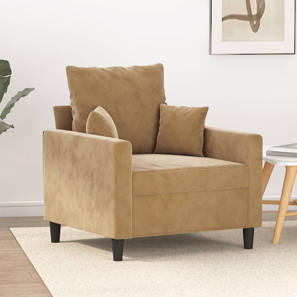 Canapé en velours – Disponible de 60 à 180 cm