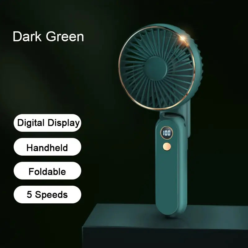 Ventilateur Portable Pliable à Main – Rechargeable & Silencieux
