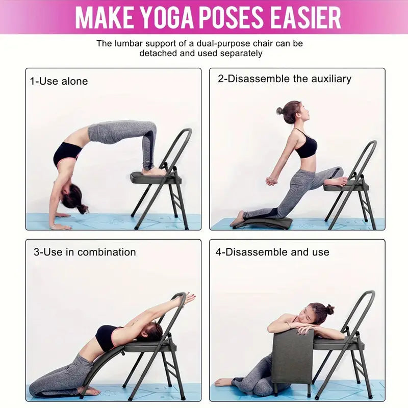 Chaise de Yoga Pliable avec Support Lombaire – Pour Une Pratique Confortable et Soutenue