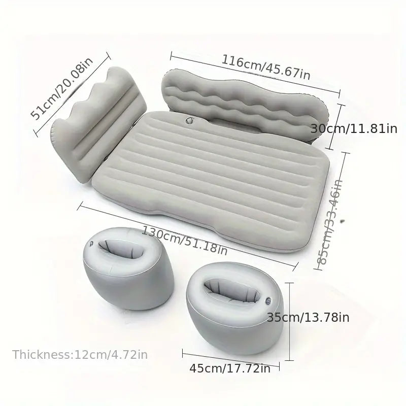 Matelas Gonflable Portatif en PVC - Votre Allié Confort pour les Voyages