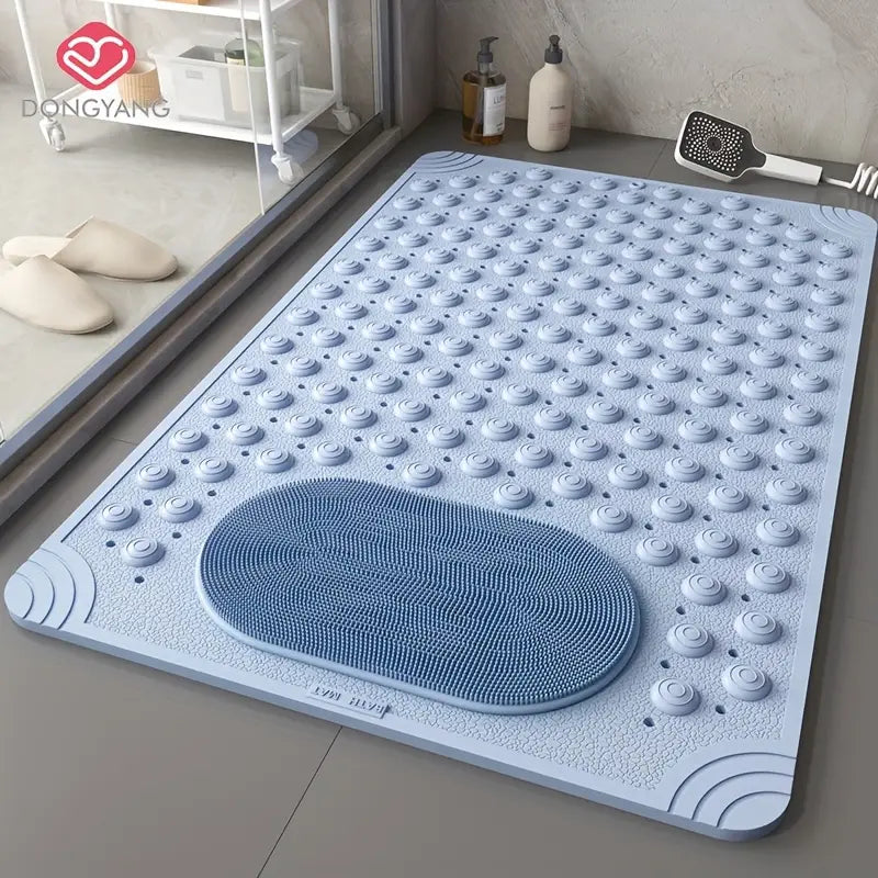 Tapis de Salle de Bain Antidérapant Circulaire – Surélevé avec Ventouses