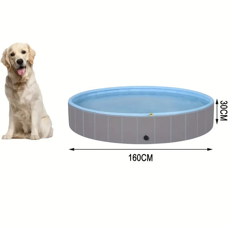 Piscine Portable Antidérapante pour Chien