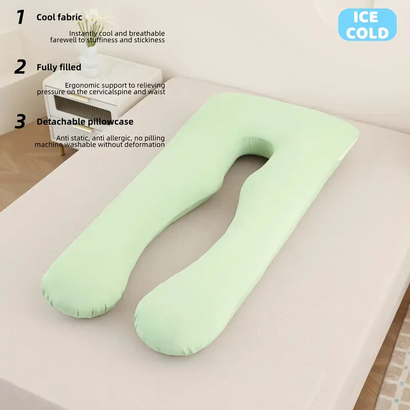 U-Shaped Ergonomic Pillow – 120×60 or 140×70 cm