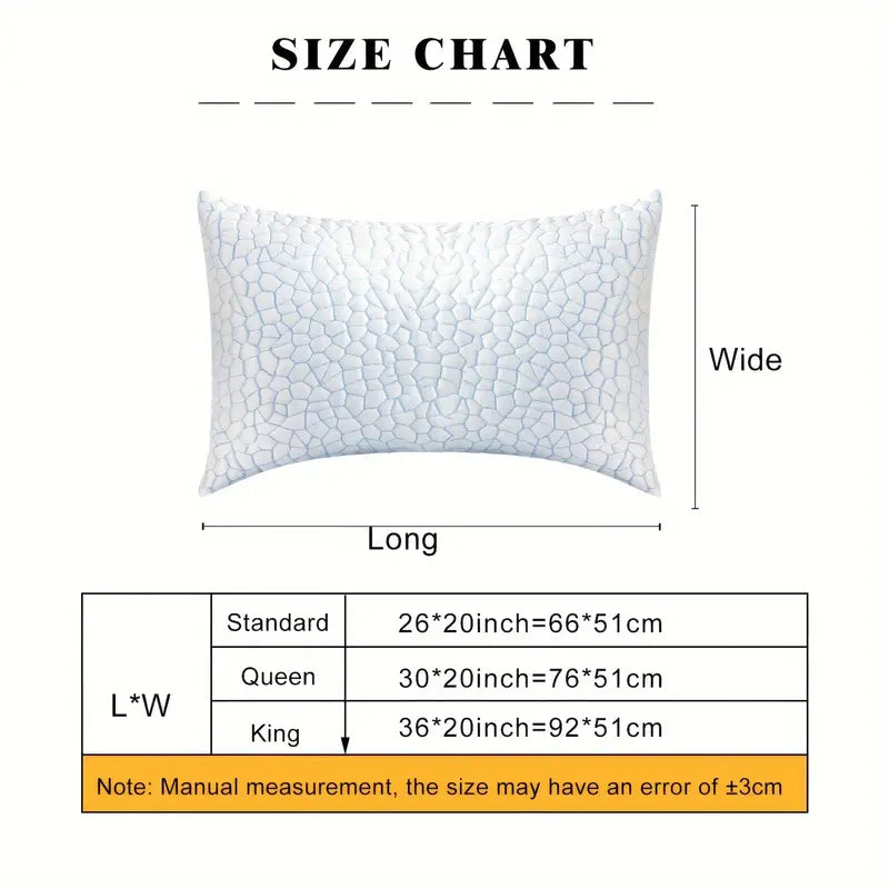 Oreiller Rafraîchissant à Hauteur Réglable – Confort Personnalisé pour un Sommeil Réparateur