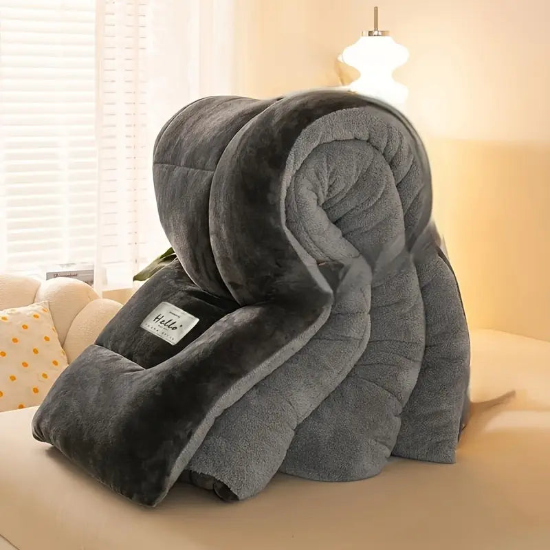 Couette Épaisse Double Face en Velours Lait  –  Haute Qualité