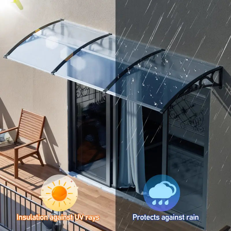 Auvent Transparent – Protection Solaire et Anti-Pluie pour Terrasse