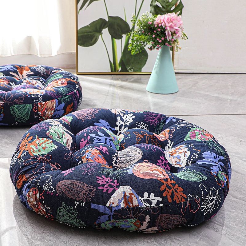 Coussin d'Optique Touffeté Bohème en Lin – Élégance et Confort Ethnique