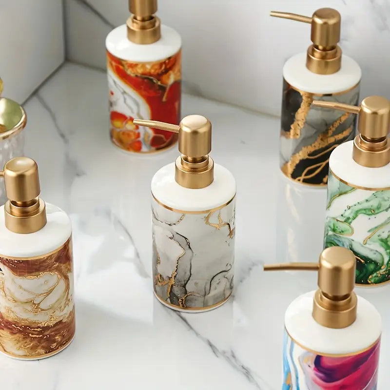 Distributeur de Savon Liquide en Céramique de Luxe