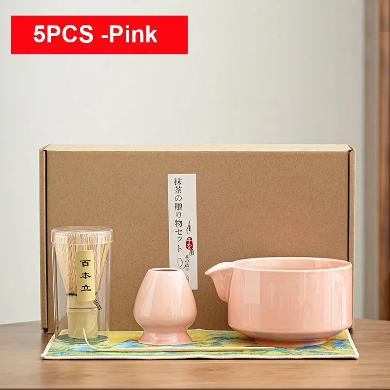 Ensemble de Brosses à Thé en Bambou– L'Art du Matcha Japonais dans un Coffret d'Exception