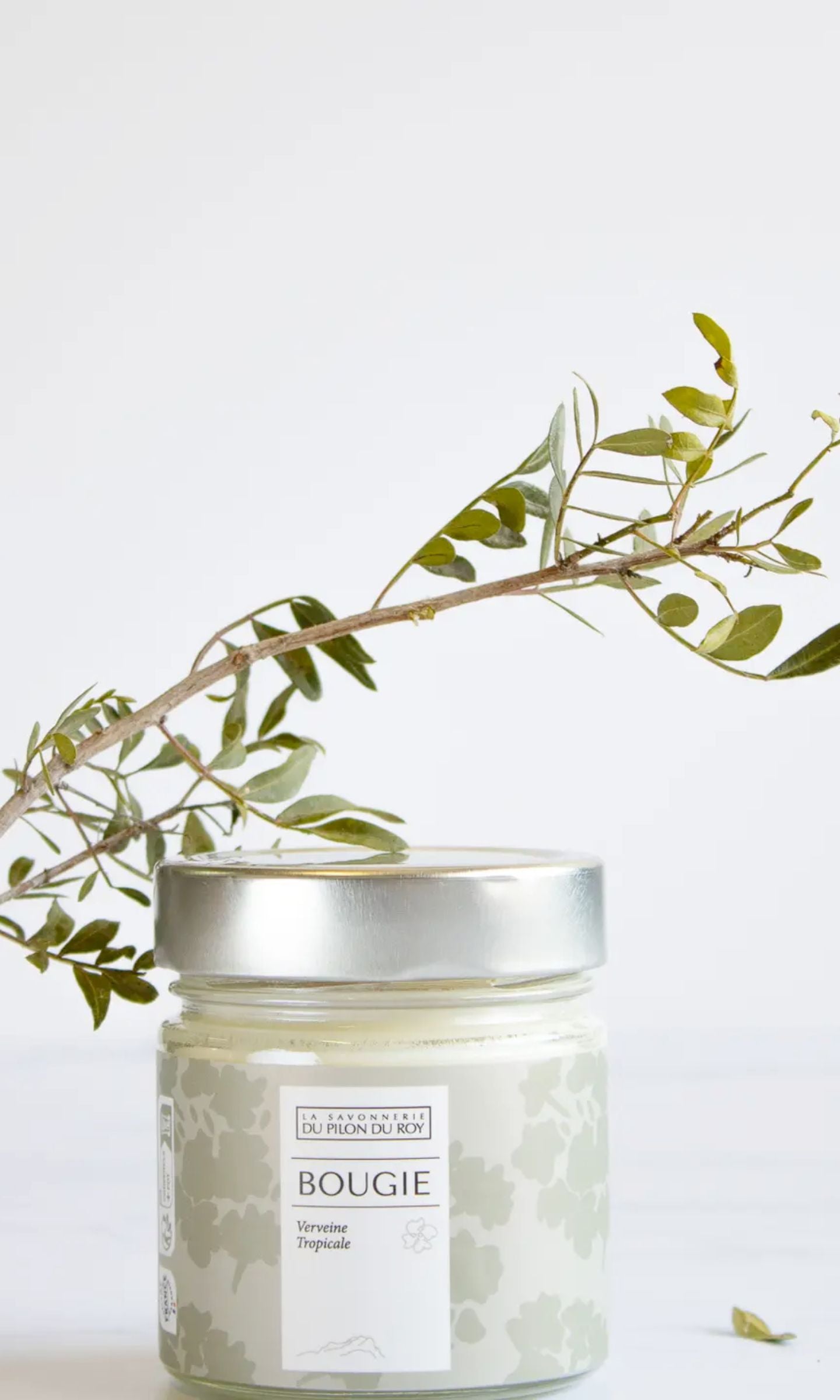 Bougie Verveine Tropicale 160g - Savonnerie Du Pilon Du Roy