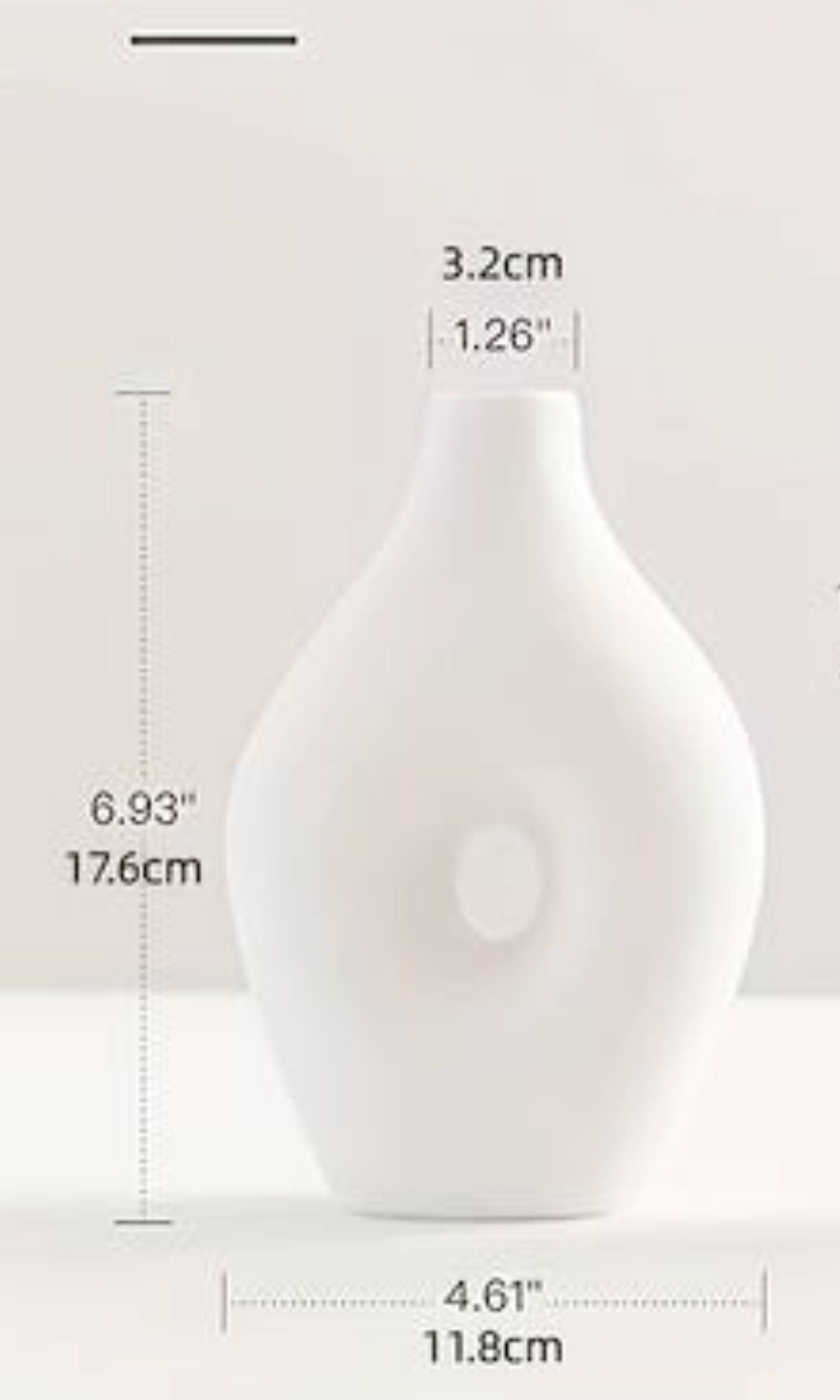 Ensemble de 4 Vases en Céramique Blanche - Style Bohème Nordique Minimaliste