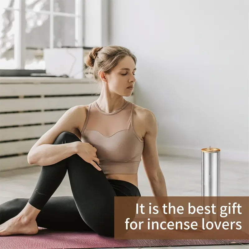 Support de Bâtonnet d’Encens Moderne avec Collecteur de Cendres Amovible en Verre