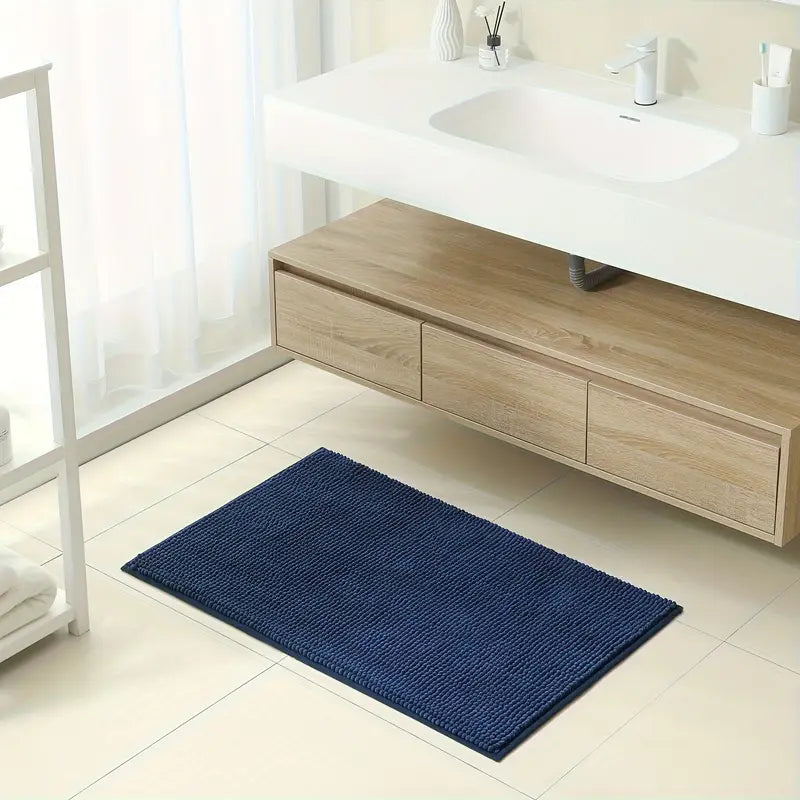 Ensemble de 3 Tapis de Salle de Bain en Chenille Épais