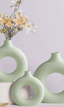 Circle Shaped Ceramic Vase Set