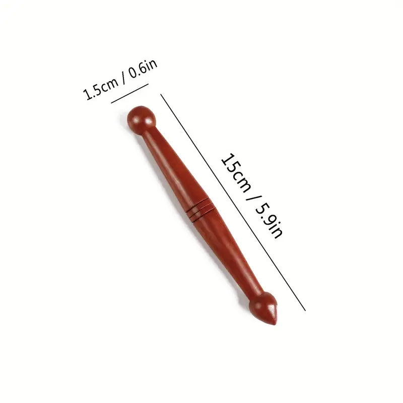 Outils de Massage Naturels – Lot de 4 Masseurs en Bois de Palissandre