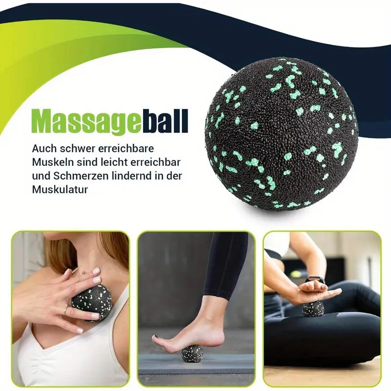 Ensemble de 4 Rouleaux de Yoga en Mousse – Soulagement Musculaire