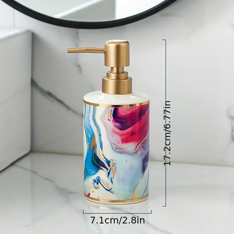 Distributeur de Savon Liquide en Céramique de Luxe